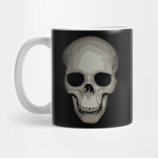 Human Cranium Vector Halloween Gothic Art Mug